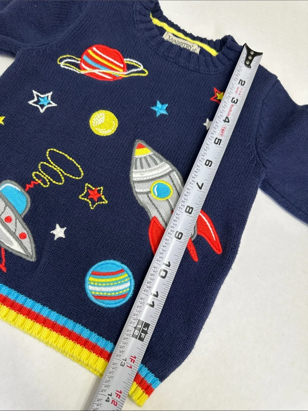 Lot of 2 Ministry Of Rascals Knit Sweater Embroidered Toddler 3T - Picture 10 of 11